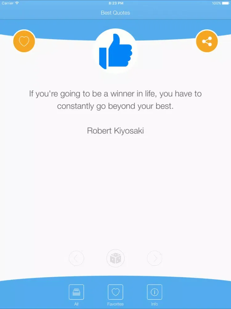 Captures d'écran de Best Quotes - Quotes About Being Your Best iPad 