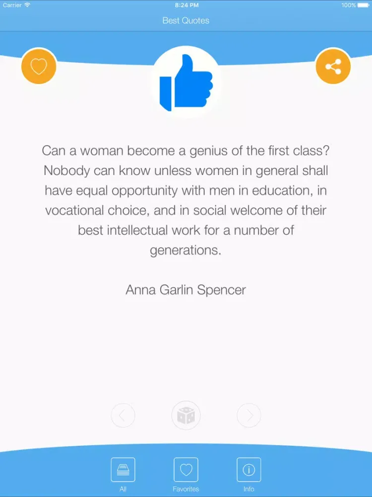 Captures d'écran de Best Quotes - Quotes About Being Your Best iPad 