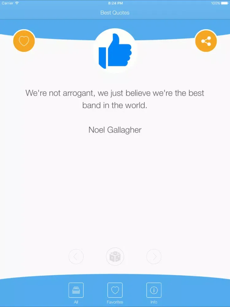 Captures d'écran de Best Quotes - Quotes About Being Your Best iPad 