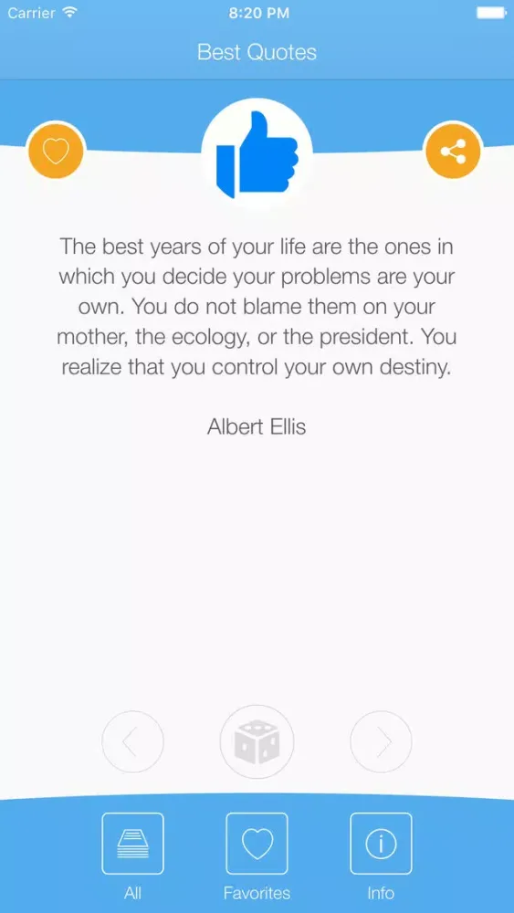 Captures d'écran de Best Quotes - Quotes About Being Your Best