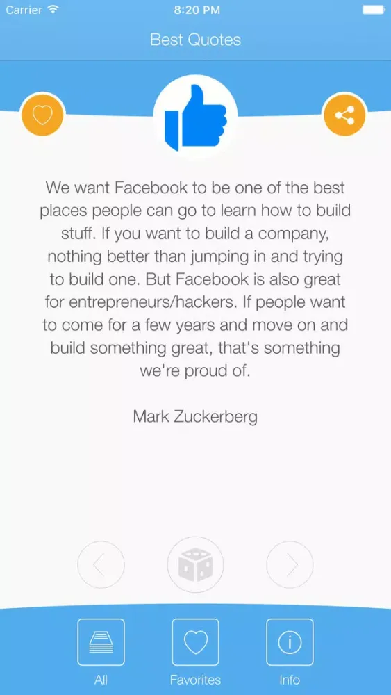 Captures d'écran de Best Quotes - Quotes About Being Your Best
