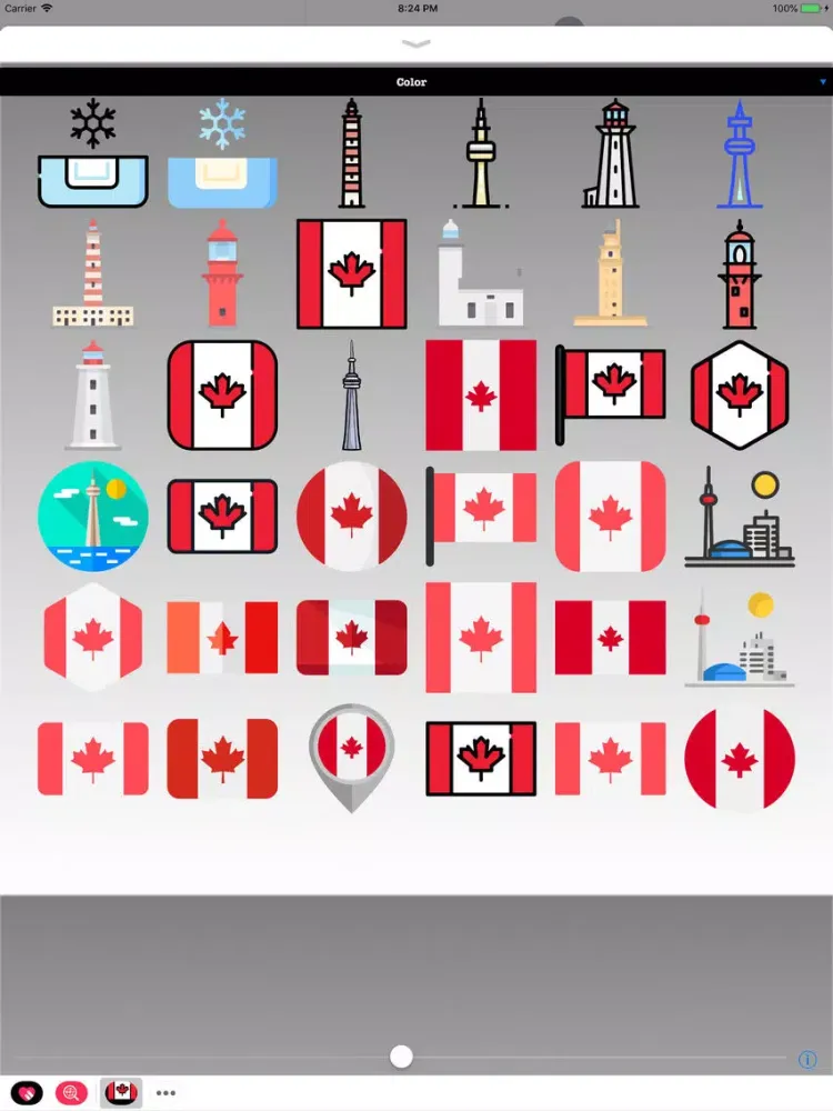 Stickers of Canada iPad  Screenshots