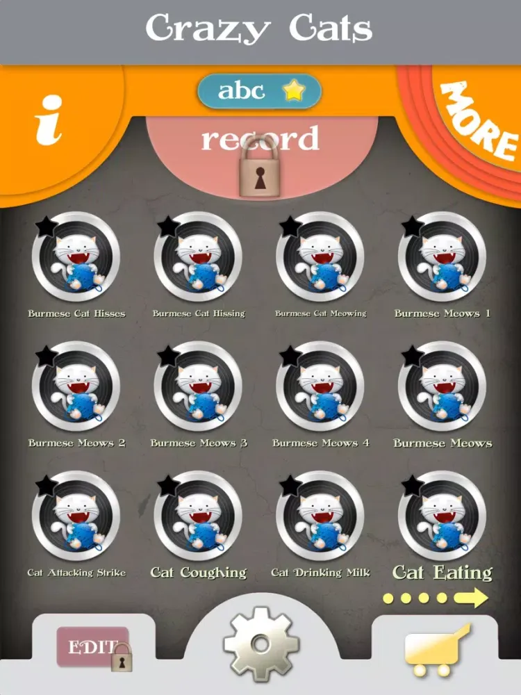 Tangkapan layar Crazy Cat Sounds - The Soundboard for the Cat Lover and Much More iPad 