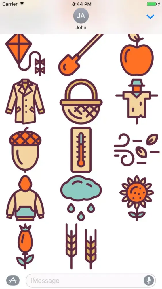 Fall Stickers - Autumn Emojis and Holiday Effects Screenshots
