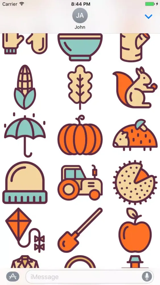 Fall Stickers - Autumn Emojis and Holiday Effects Screenshots