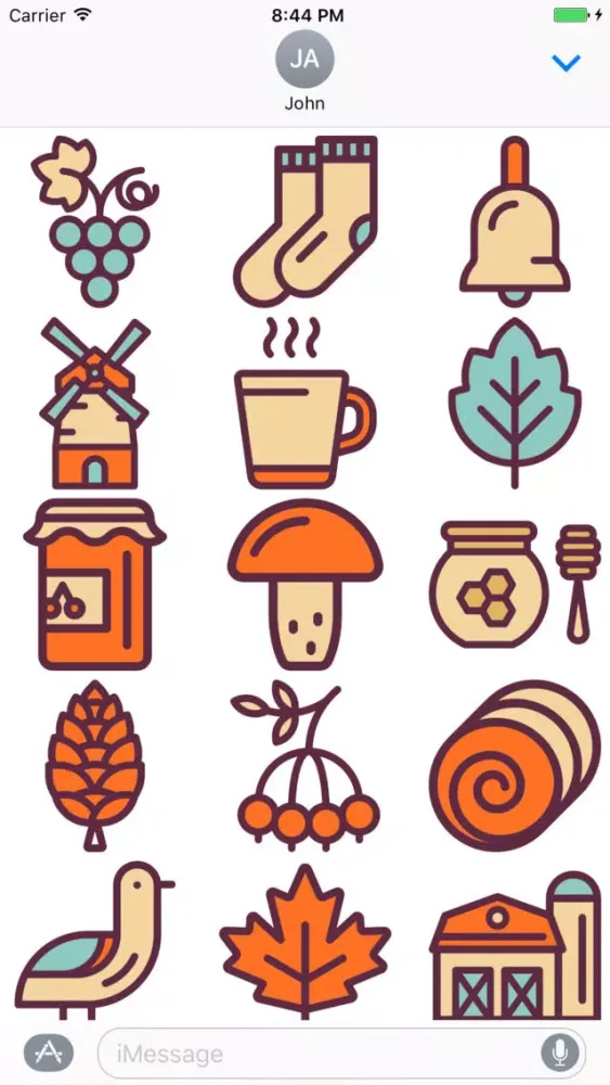 Fall Stickers - Autumn Emojis and Holiday Effects Screenshots