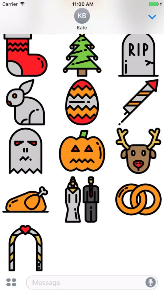 Holidays - Christmas, Halloween and More Stickers應用截圖