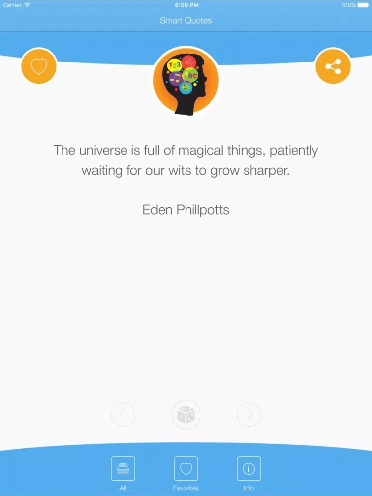 Smart Quotes - Words About Intelligence iPad  스크린샷