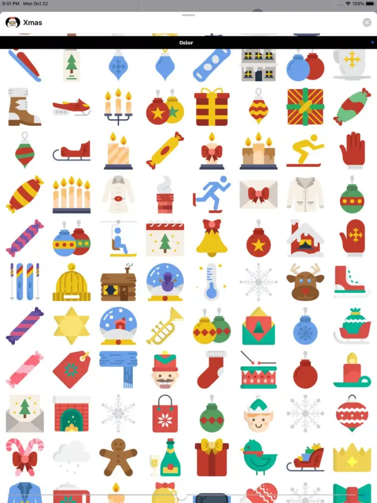Xmas Stickers 4 Christmas iPad  スクリーンショット