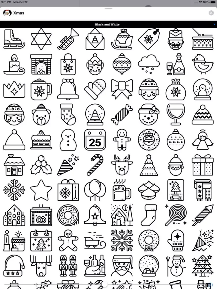 Xmas Stickers 4 Christmas iPad  スクリーンショット
