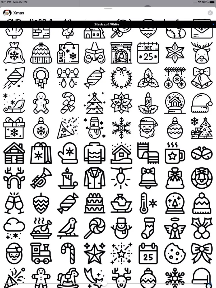 Xmas Stickers 4 Christmas iPad  スクリーンショット