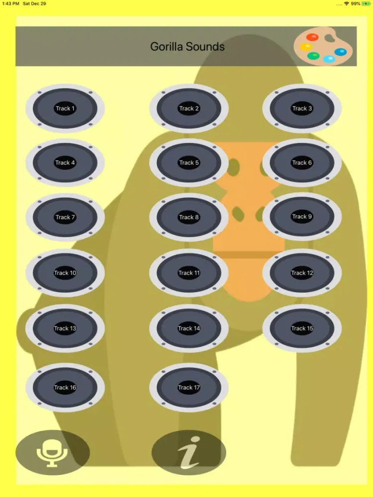 Gorilla Sound Effects iPad  স্ক্রিনশট