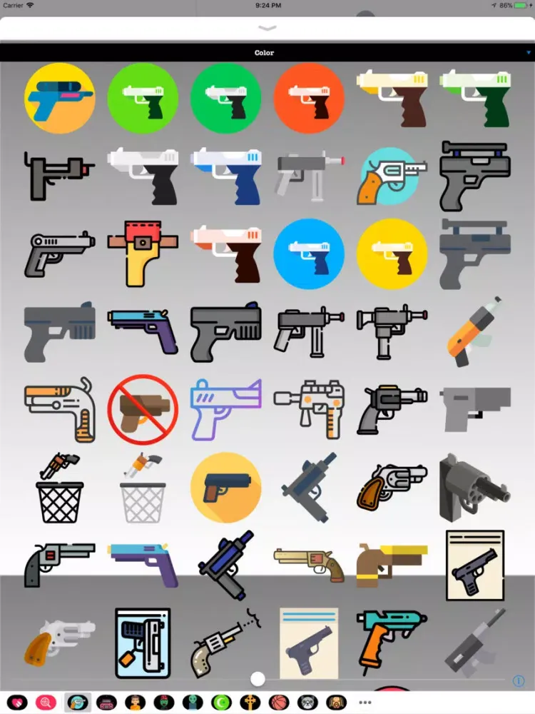 Gun Stickers - Weapons iPad  スクリーンショット