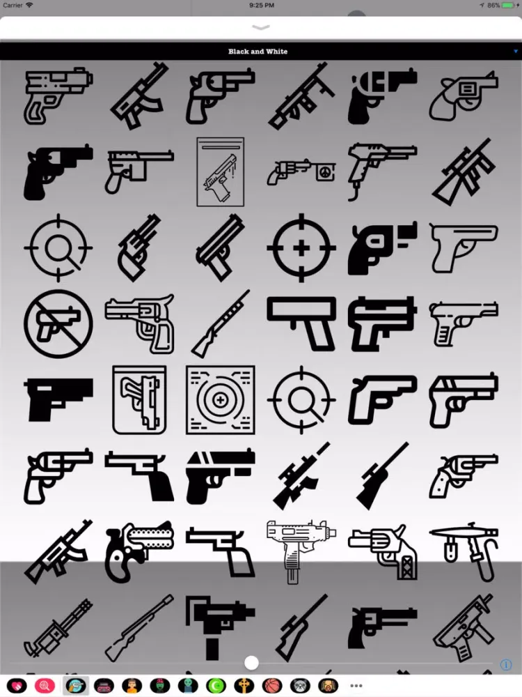 Gun Stickers - Weapons iPad  スクリーンショット