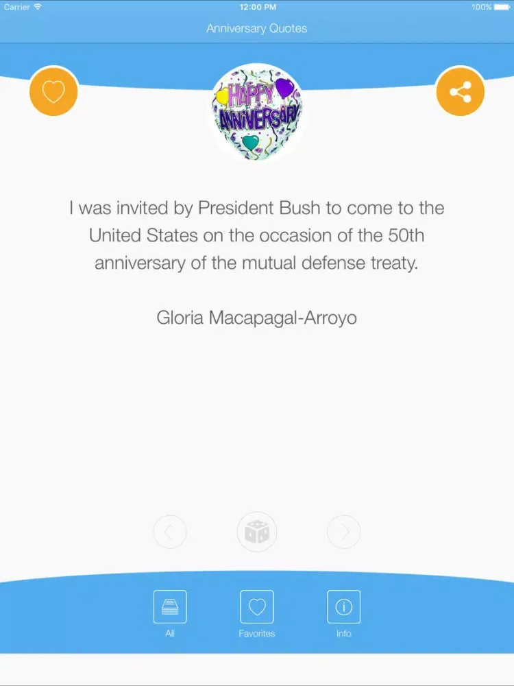 Zrzuty ekranu Anniversary Quotes - Quotes of Love and Milestones iPad 