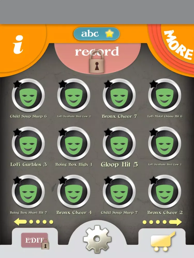 Tangkapan skrin Comedy Sounds Volume 1 iPad 