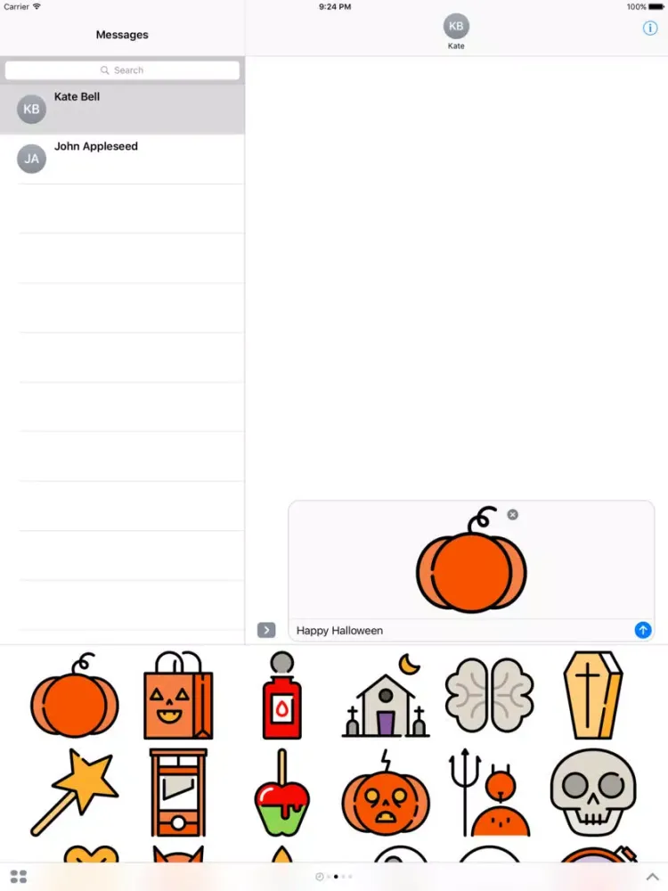 تصاویر Halloween Stickers - Add Spookiness to Chats iPad 