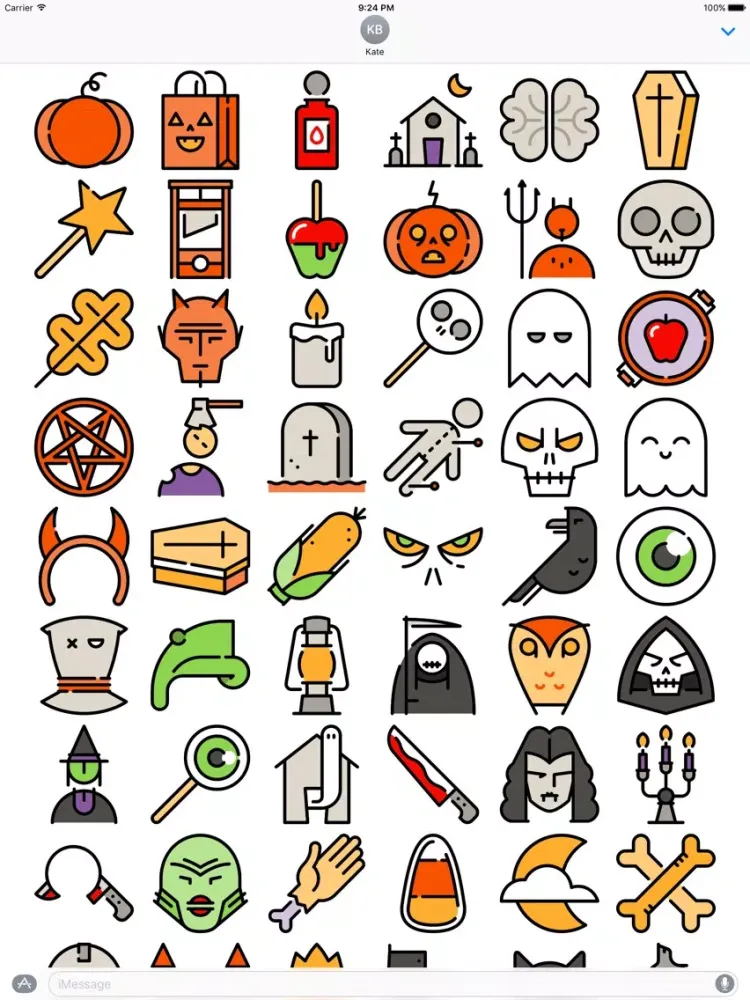 تصاویر Halloween Stickers - Add Spookiness to Chats iPad 