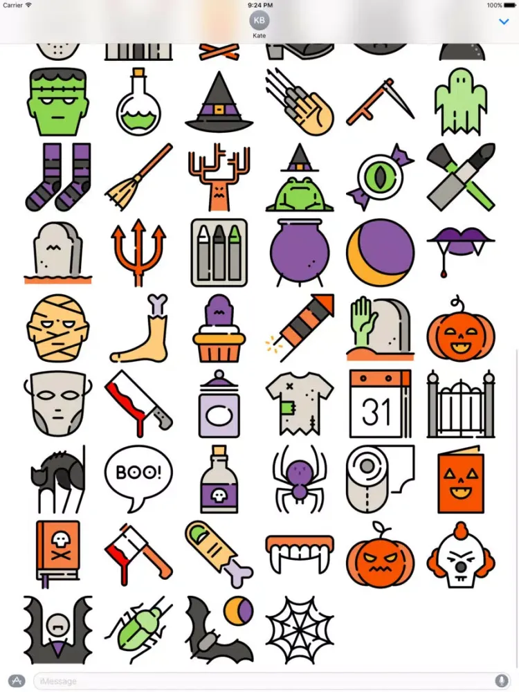 تصاویر Halloween Stickers - Add Spookiness to Chats iPad 