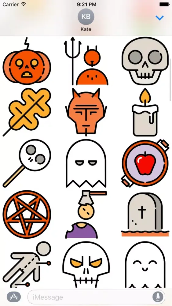 تصاویر Halloween Stickers - Add Spookiness to Chats