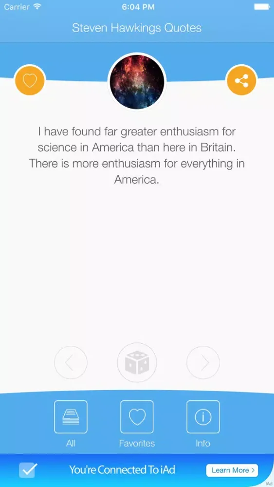 Quotes From Science - "Steven Hawking Edition" スクリーンショット