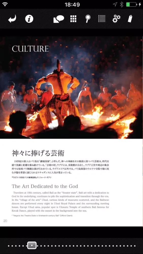 Tangkapan layar Bali Visitor's Bible - バリ ビジターズ バイブル