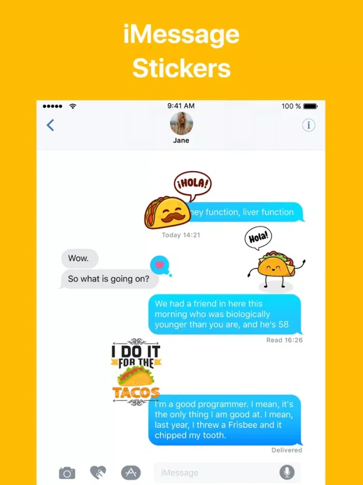 Funny Tacos Emojis & Emotes iPad  سکرین شاٹس