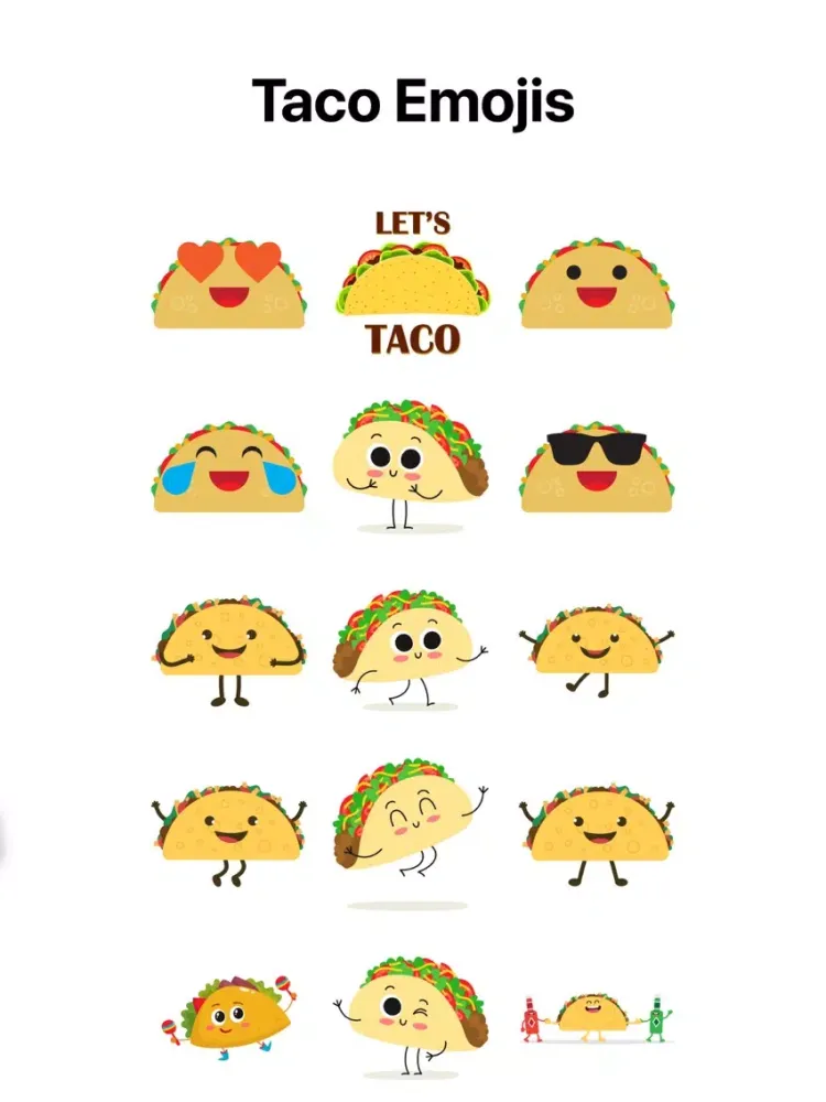 Naughty Tacos Stickers Emojis iPad  Screenshots