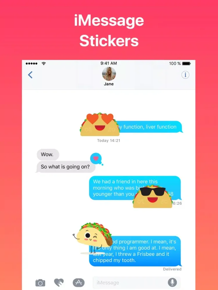 Naughty Tacos Stickers Emojis iPad  Screenshots