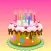 3D Happy Birthday Cake Sticker