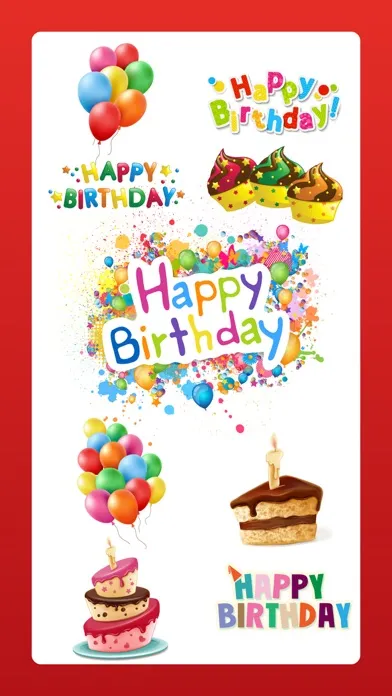 تصاویر Happy Birthday Sticker HBD App