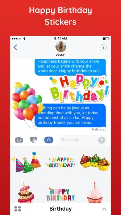 تصاویر Happy Birthday Sticker HBD App
