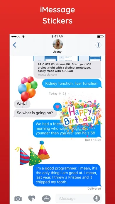 تصاویر Happy Birthday Sticker HBD App
