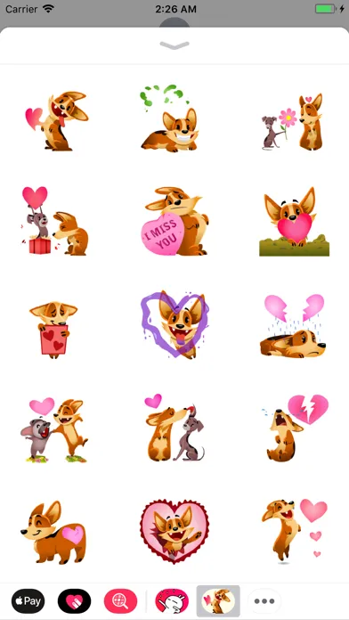 Animated Biscuit in Love Emoji Screenshots
