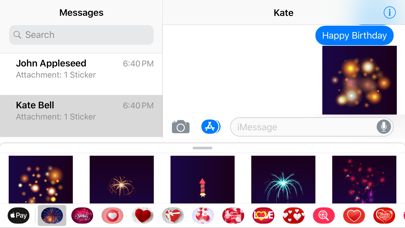 Screenshot di Animated Fireworks Party Text