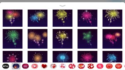 Animated Fireworks Party Text 스크린샷