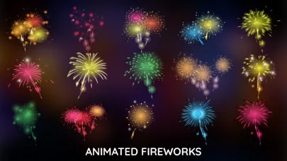 Screenshot di Animated Fireworks Sticker GIF