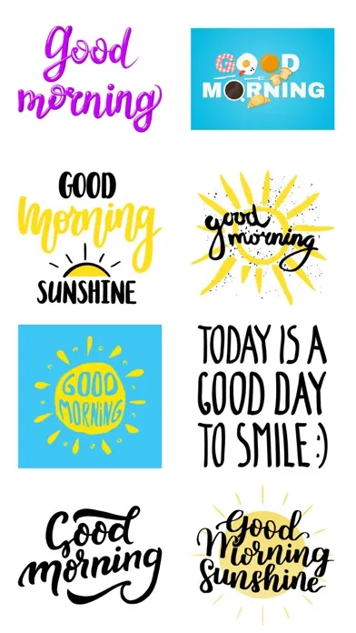 تصاویر Good Morning Stickers Pack App