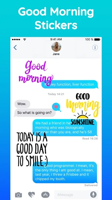 تصاویر Good Morning Stickers Pack App