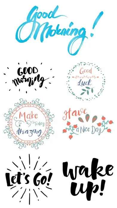 تصاویر Good Morning Stickers Pack App