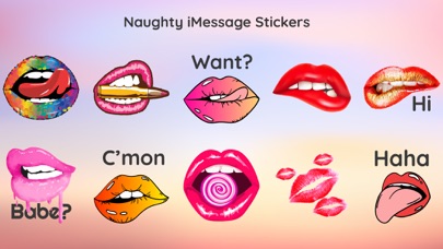 Kiss Lips Dirty Sticker Emojis應用截圖