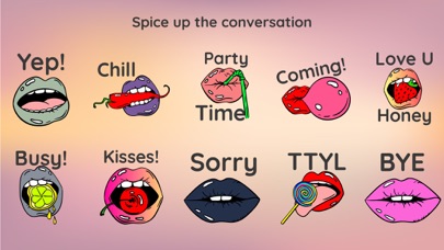 Kiss Lips Dirty Sticker Emojis應用截圖