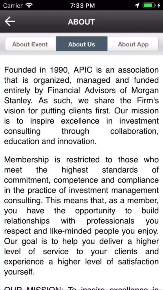 APIC 2019 Conference سکرین شاٹس