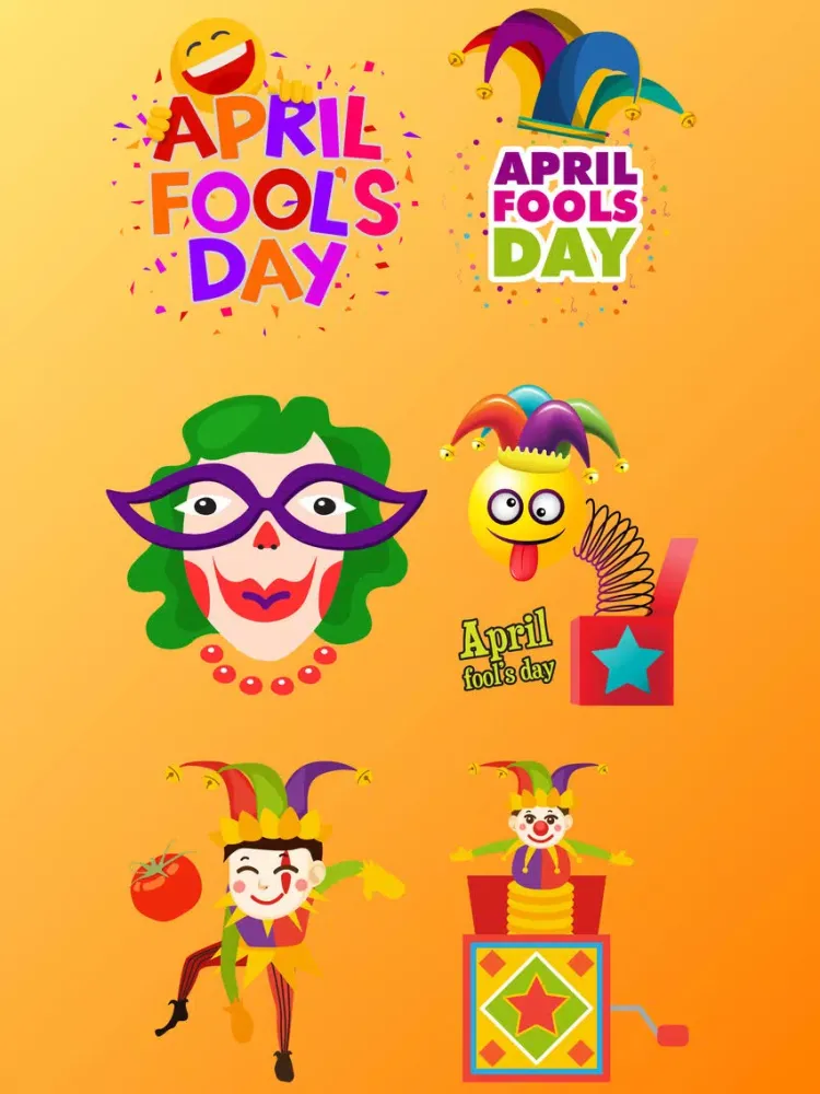 Ảnh chụp màn hình của April Fools' Day Fun Stickers iPad 