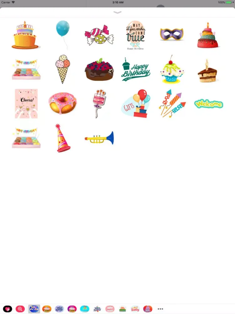 Capturas de pantalla de Greetings for Happy Birthday iPad 