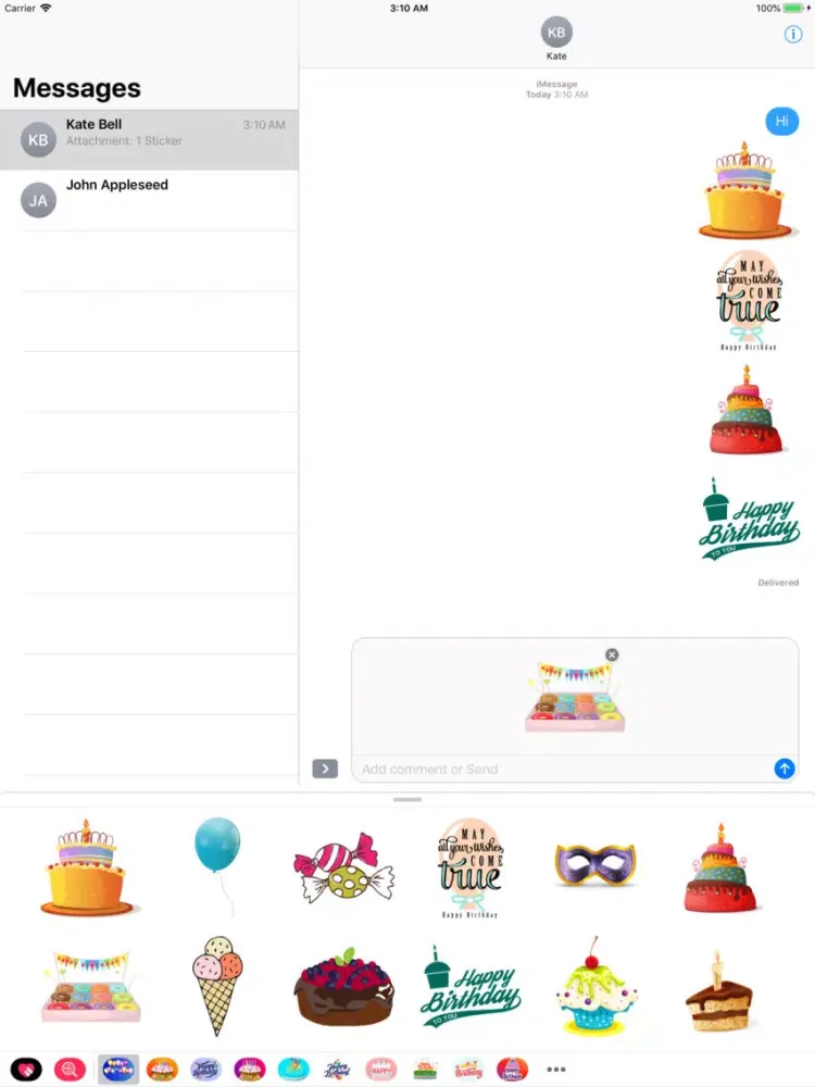 Capturas de pantalla de Greetings for Happy Birthday iPad 