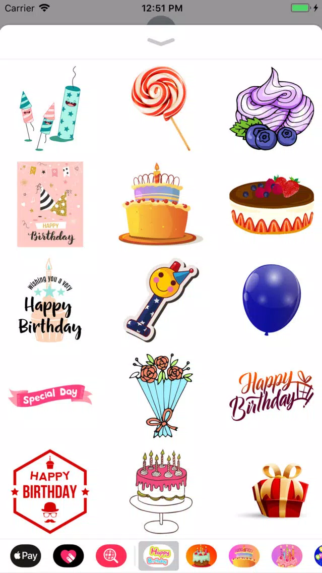 Happy Birthday Card Greets Emo應用截圖