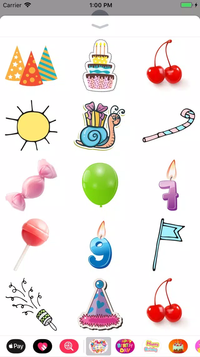 Happy Birthday Cards Emoji App應用截圖
