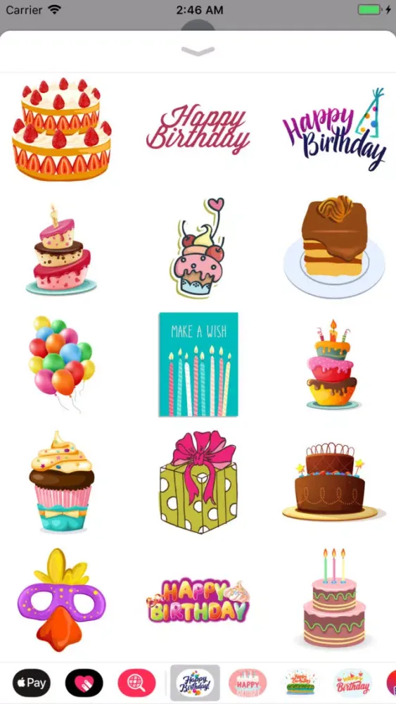 Birthday Cards & Wish Stickers Screenshots