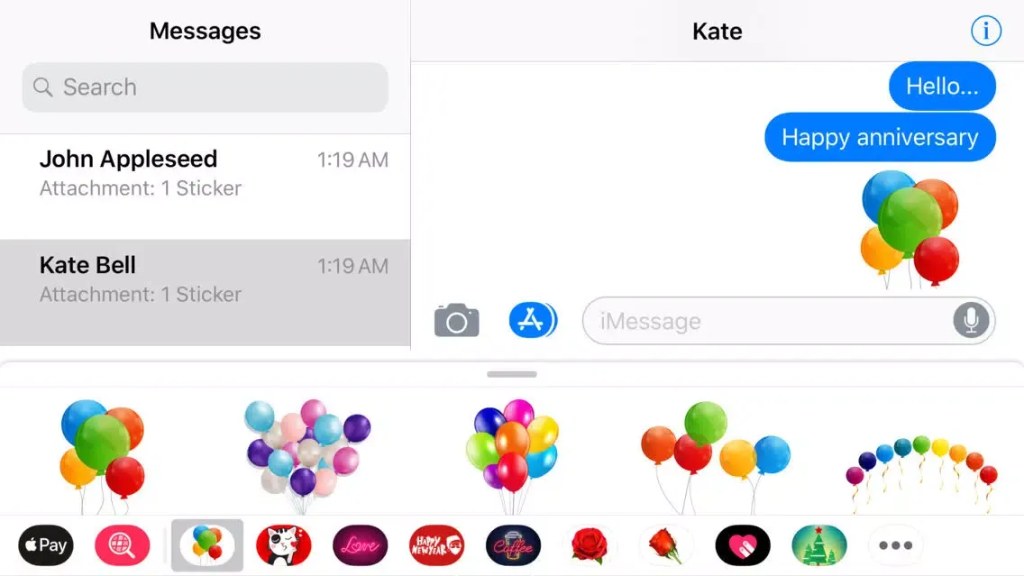 Capturas de pantalla de Colorful Balloons Text Sticker